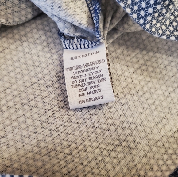 Geometric Cotton Polo Shirt US Small - Toscana Firenze - Picture 10 of 10